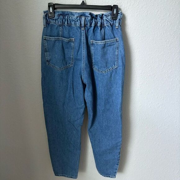 Zara High Rise Paperbag Ankle Jeans Size 2 - Picture 6 of 6